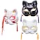 AiMiNa 3Pcs Japanese Kitsune Inu Boku Fox Cat Cute Cosplay Half Mask Masquerade Christmas3Set