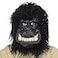 MOKRY PARTY Gorilla Mask Hairy Latex Animal Mask Monkey Head Mask Halloween Carnival Costume Mask
