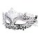 Hoshin Masquerade Mask Mardi Gras Deecorations Venetian Masks for Womens Silver Black