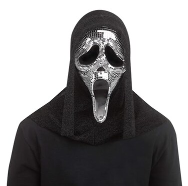 Fun World Ghost Face Disco Mirror Mask