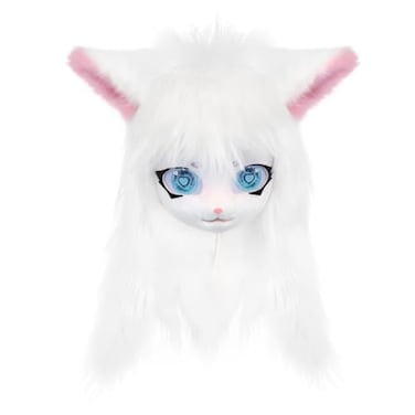 SMILETERNITY SMILETERNIT Animal Head Cat Fursuit Cut Mask Halloween Masquerade Costume Props