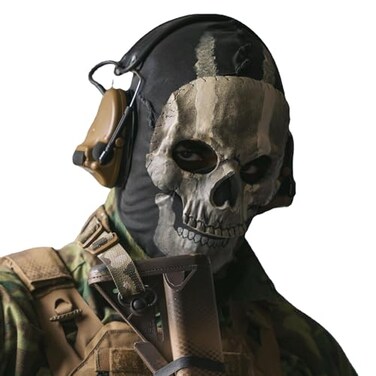 Lyxaof Ghost Balaclava Skeleton Ski Mask Ghost Mask Halloween Cosplay Costume Ghost Balaclava Scream Windproof Face Skull Masks
