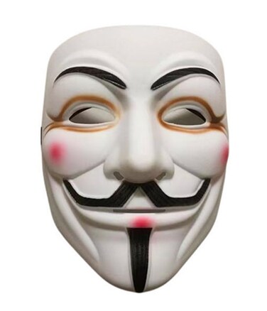 ZLLJH V for Vendetta Mask for Anonymous Cosplay Mask Hacker Halloween Party Costume