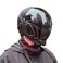 KYEDAY Punk Gothic Cyber Mask for MenTechwear mask Halloween Cosplay Costume Accessory with LED Light