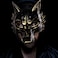Joukavor Scary Wolf Mask Adult Werewolf Mask Animal Halloween Mask Wolfman Mask BGold