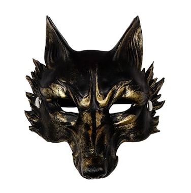 Joukavor Scary Wolf Mask Adult Werewolf Mask Animal Halloween Mask Wolfman Mask BGold