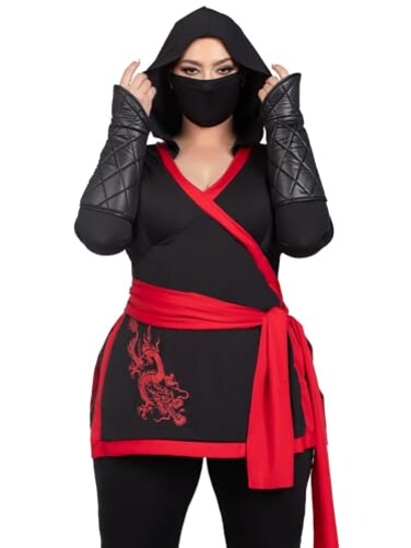 Leg Avenue Costume BlackRed 1X2X