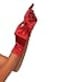 Leg Avenue Womens Satin Wrist Length Gloves Red OS