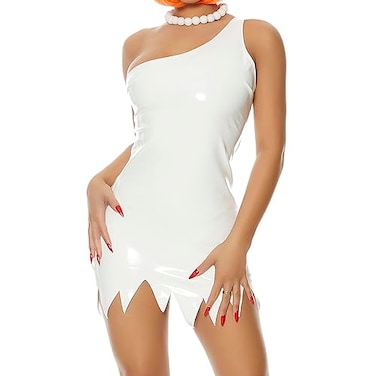 Forplay Womens Wife Life Cartoon Character Costume White ML