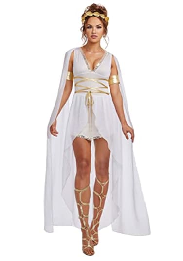 Dreamgirl womens Venus Adult Costume White Small US