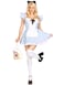 Leg Avenue Womens Storybook Alice Costume with Headband XS Blue 3 PC