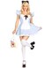 Leg Avenue Womens 3 PC Storybook Alice Costume with Headband SMALLBlue