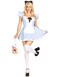 Leg Avenue Womens 3 PC Storybook Alice Costume with Headband SMALLBlue