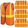 Bokon 12 Pcs Kids Construction Vests Construction Party Supplies Toddler Worker Costume Ages for 38Orange