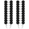 Swinnet 20 Pack Mouse Ears Solid Black ears Headband for Birthday Party Supplies and Mouse Themed costume Cosplay Decoration