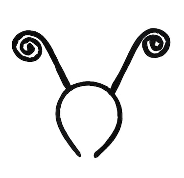 Yilistore Butterfly Antenna Headband Ladybug Antenna Headband Costume Hair Band for Halloween Parties Black B