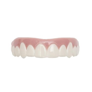 Imako Premium Cosmetic Uppers for Men and Women Temporary Smile Makeover 2 Pack Small Bleached White Made in USA
