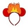 QHQ-SHININGLIFI QHQSHININGLIFI Anger Flames Mouse Ears Headband Costume Party Cosplay Accessory Red TGNN