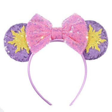 XINXIYAN Mouse Ears for Women AntiSlip Sequin Mouse Ears Headband Glitter Party Princess Decoration