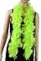 Flydreamfeathers 25 Gram 4 Feet Long Chandelle Feather Boa Great for Party Wedding Halloween Costume Christmas Tree Decoration Chartreuse