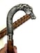 ANTIQUE HANDICRAFT HUB Brass Horse Style Head Handle Vintage Wooden Walking Stick Victorian Handmade Cane Best Gift