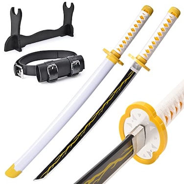 PZOEWUESR Zenitsu Cosplay Foam Props for Kids 31 INCH