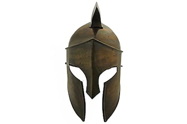 SZCO 18 Gauge Brass Finished Wearable Roman Gladiator Helmet Replica
