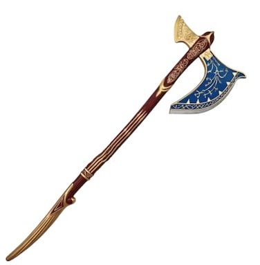 damdos Halloween Props Cosplay Axe 37 God PU Foam AxeGod Vikering Axe Foam Kratoins Axes Weapon Birthday Gifts