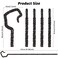 Servllcell Shepherd Wizard Staff PropPlastic Shepherd Staff Stick Cane for Costume AccessoryHalloween Decoration 59