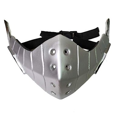 JCvCX Silver Halfe Face Soft PVC Mask Masque Size Adjustable for Adult