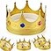 Adorox Gold Royal King Plastic Crown Prince Costume Accessory AdultK Kid 1
