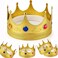 Adorox Gold Royal King Plastic Crown Prince Costume Accessory AdultK Kid 1