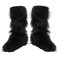 Disguise DCeptions 2 Black Furry Boot Covers Costume Accessory One Size Child