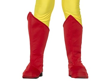 Rubies Superhero Red Boot Tops for Kids Unisex One Size