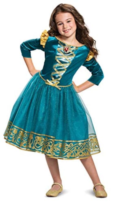 Disguise Disney Princess Merida Classic Girls Costume Blue