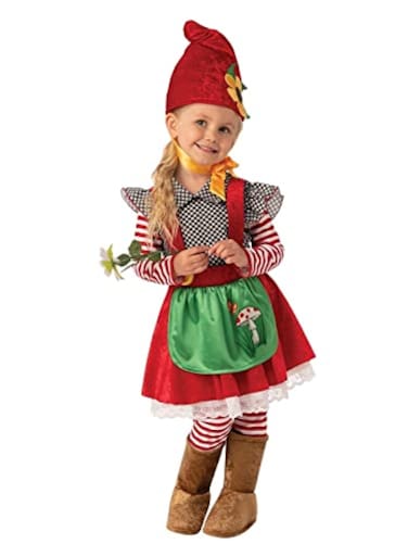 Rubies Garden Gnome Girl Costume for Kids Girls Medium