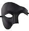KEFAN Mens Mask Masquerade Mask Phantom of The Opera Half Face Mask Black