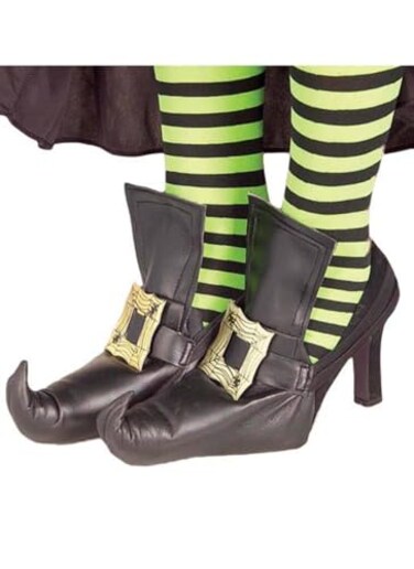 Forum Novelties Witch Shoes Covers Gold