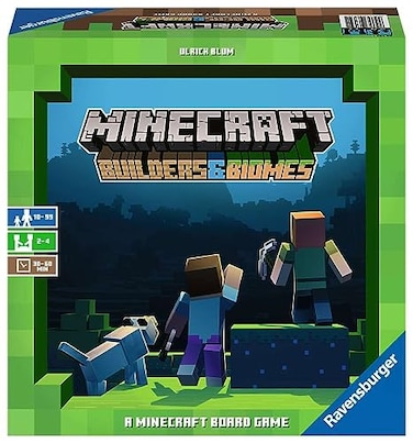 Ravensburger Minecraft Builders Biomes Engaging Strategy Board Game Ideal for 24 Players Perfect for Ages 10 Up Authentic Minecraft Experience Great Gift for Minecraft Enthusiasts