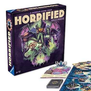Ravensburger Horrified Games World of Monsters Strategy Board Game Boost Critical Thinking Teamwork Cooperative Gameplay Unique Monster Challenges 1 to 5 Players Adults Kids 10