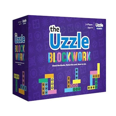 The Uzzle Blockwork by Uzzle Games FastPaced Family Board Game Multiple Difficulty Levels Enjoyable and Challenging Puzzle Game 2 to 4 Players A Complete Family Night Fun Package for Ages 4