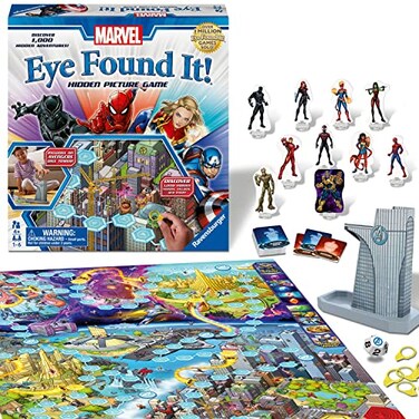 Ravensburger Marvel Eye Found It Board Game Engaging Puzzle Game for Kids and Adults Features Beloved Marvel Characters Encourages Memory and Observation Skills Ideal Gift for Marvel Fans