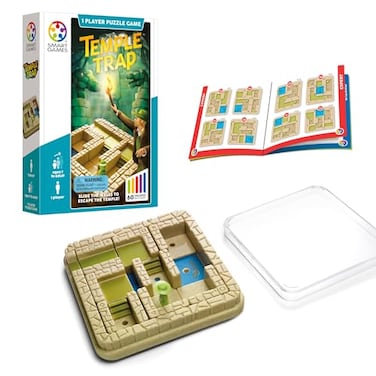SmartGames Temple Trap Sliding Maze Logic Puzzle Game with 60 Challenges for Ages 7