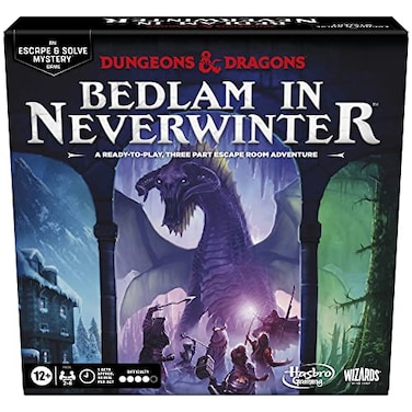 Hasbro Gaming Dungeons Dragons Bedlam in Neverwinter Board Game Escape Room Cooperative Strategy Games for Ages 12 26 Players 3 Acts Approx 90 Mins Each