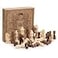 AMEROUS Wooden Chess Pieces Only Staunton Style Wood Chessmen with 315 King Storage Bag Gift Packed Box Tournament Chess Game Pawns for Replacement of Missing Pieces