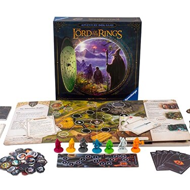 Ravensburger Lord of The Rings Adventure Book Game Immersive Cooperative Gameplay Innovative Chapter Book Format Unique Corruption Track for Ages 10 and Up