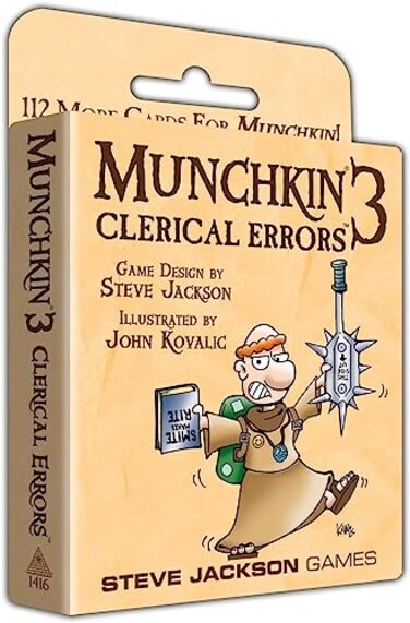 Steve Jackson Games Munchkin 3 Clerical Errors Multi