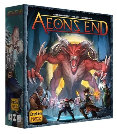 Indie Boards and Cards Aeons End 2e Cooperative Deck Building Card Game for Game Night 1 4 Players Teens 14 and Adults Science Fiction Fantasy Strategy Board Game 60 Min Play Time