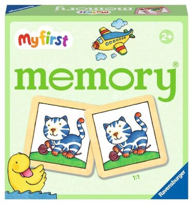 Ravensburger Favorite Things My First Memory Game for Kids Ages 2 and Up A Fun Fast Picture Matching Game