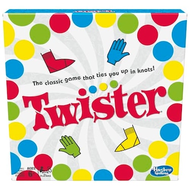 Hasbro Gaming Hasbro Twister Party Classic Board Game for 2 or More PlayersIndoor and Outdoor Game for Kids 6 and UpPackaging May Vary